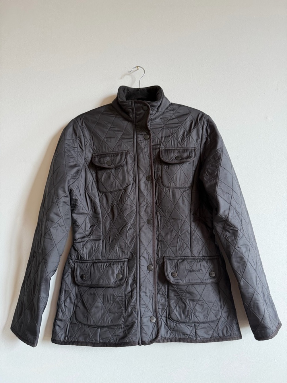 Barbour International Polarquilt Jacket | Charcoal | Women's UK 10 / US 6